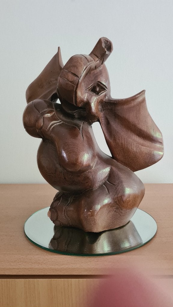 Houten beeld, Antiek en Kunst, Kunst | Beelden en Houtsnijwerken, Ophalen, Beeld