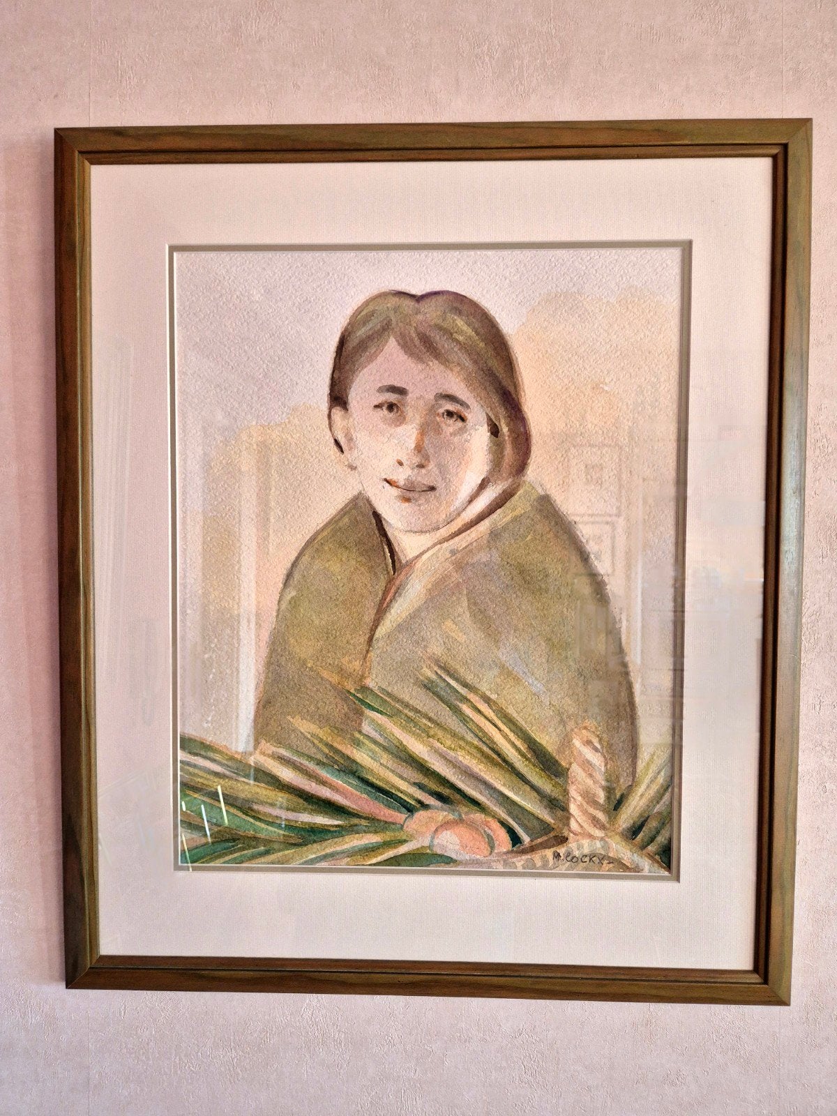 Marcel Cockx, Antiek en Kunst, Kunst | Schilderijen | Klassiek, Ophalen, Achter glas, Aquarel