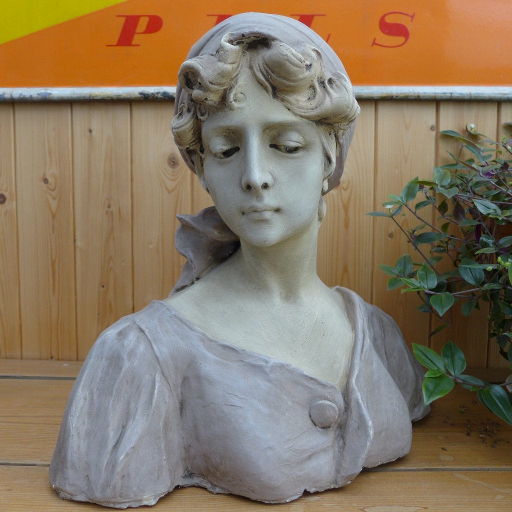 Beelden, heiligenbeelden, buste, Antiek en Kunst, Kunst | Beelden en Houtsnijwerken, Beeld, Overige materialen, Vrouw, Wit, Ophalen