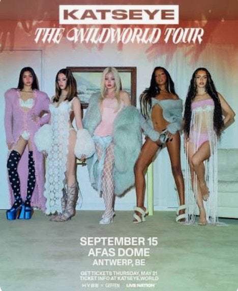 3 staanplaatsen - Katseye: The WildWorld Tour AFAS Dome 15/9, Drie personen of meer, September