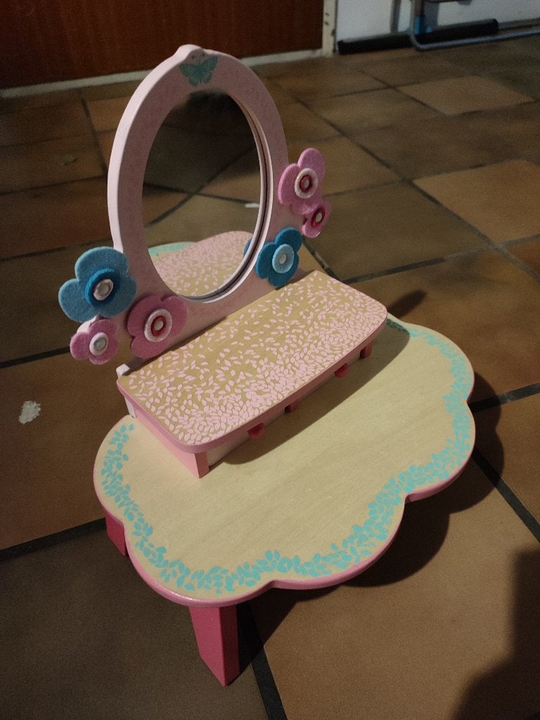 Make up tafel voor kinderen, Maison & Meubles, Tables | Coiffeuses, Comme neuf, Moins de 100 cm, Moins de 50 cm, Bois, Enlèvement