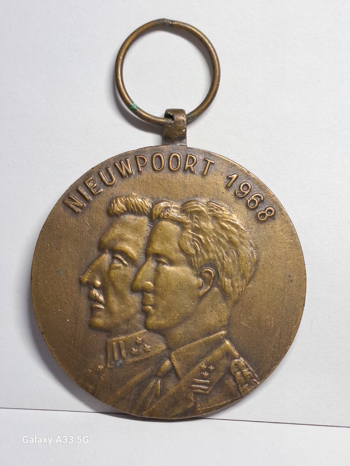 Belgique-Boudouin l-Medaille commémorative 1918-1968, Timbres & Monnaies, Enlèvement ou Envoi, Bronze