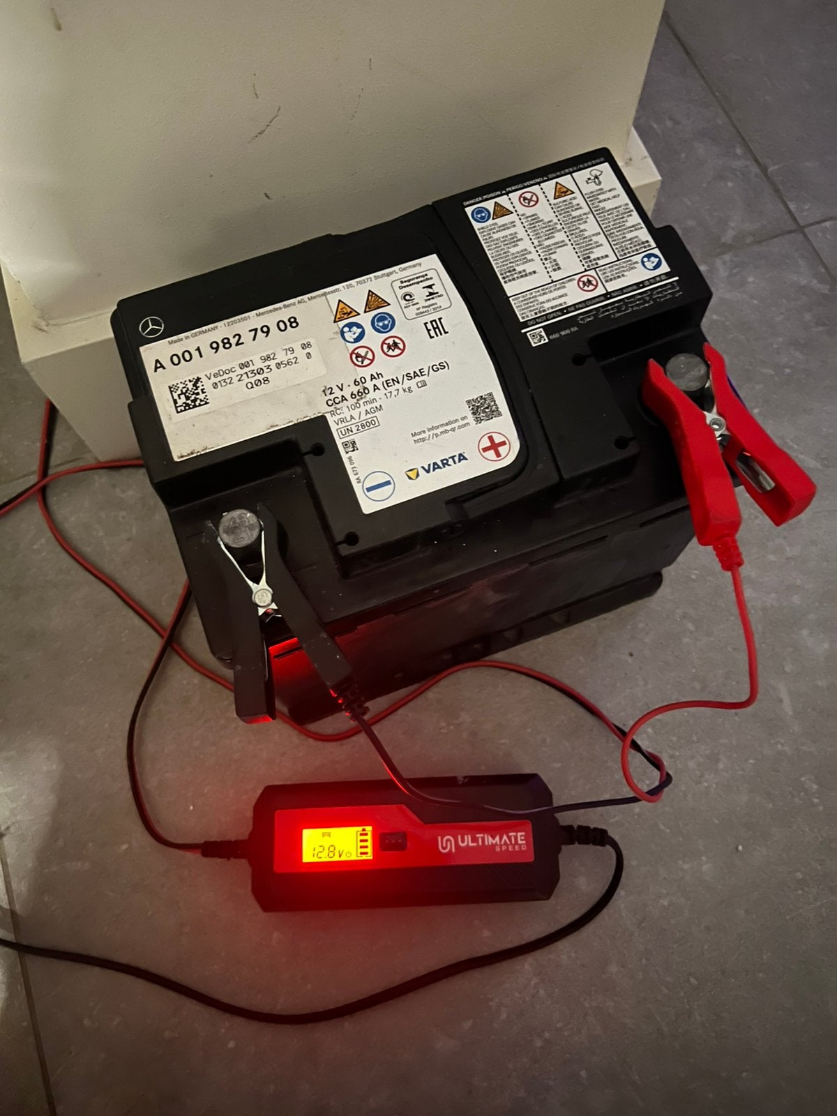 Mercedes Batterij 12V-60Ah, Auto-onderdelen