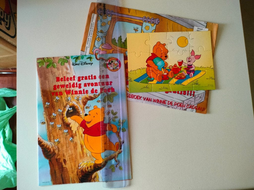 Winnie the Pooh poster puzzel boekje Disney in goede staat, Ophalen of Verzenden, Zo goed als nieuw