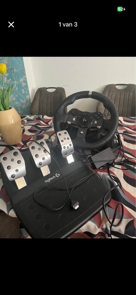 Logitech Gaming stuur+pedalen, Games en Spelcomputers, Ophalen, Zo goed als nieuw