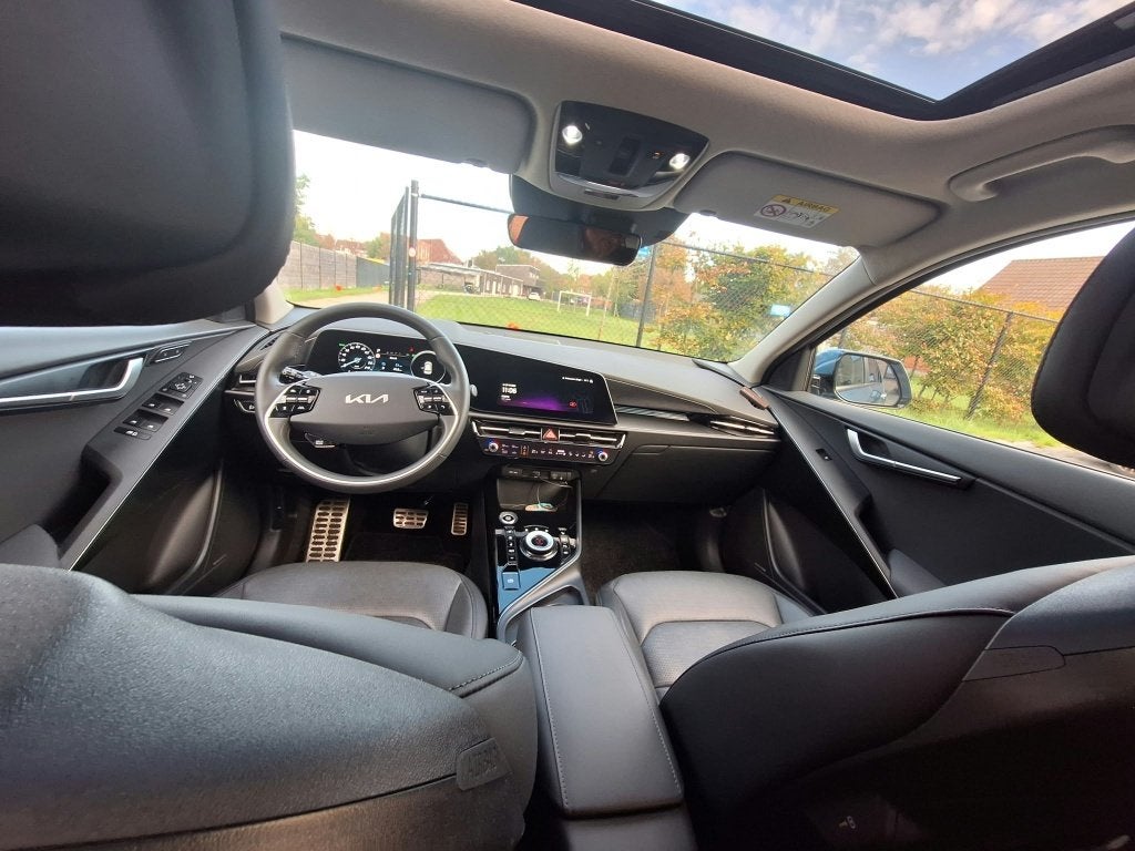 Kia Niro phev, Auto's, Dealer onderhouden, Blauw, Leder, SUV of Terreinwagen