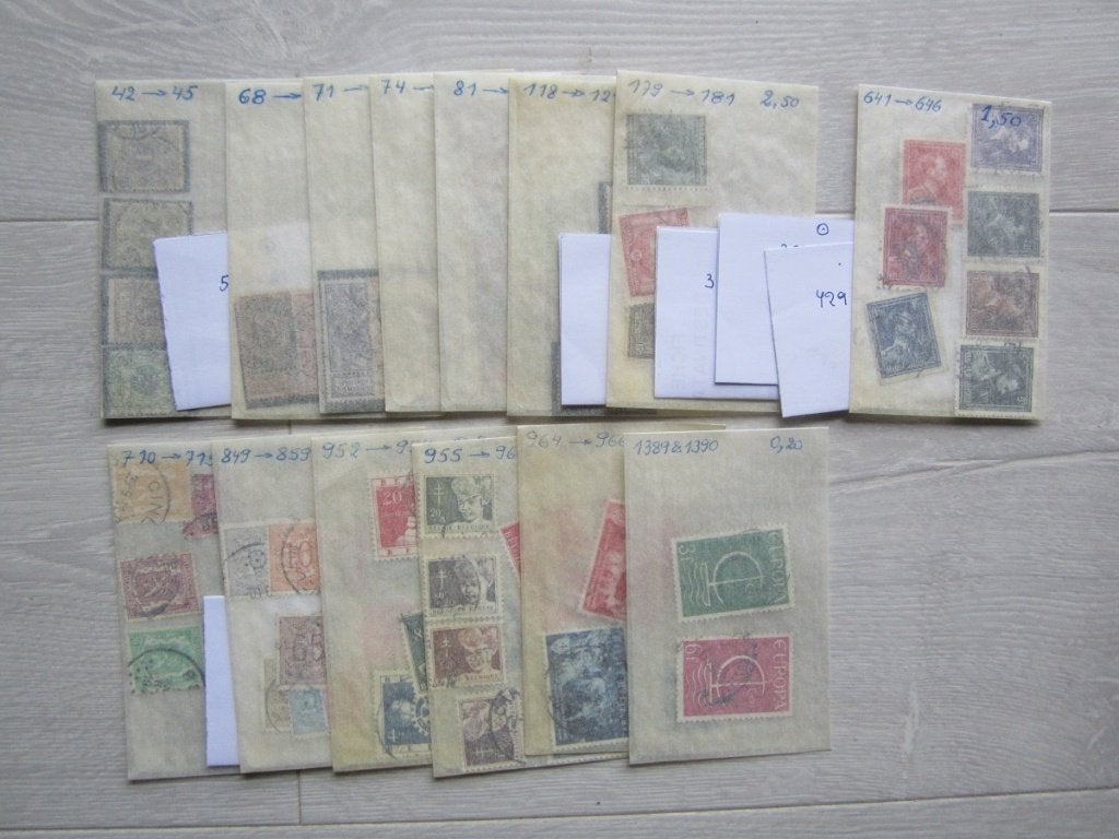 Anciens timbres belges oblitérés - Voir les 21 photos, Timbres & Monnaies, Enlèvement ou Envoi, Affranchi, Timbre-poste, Autre