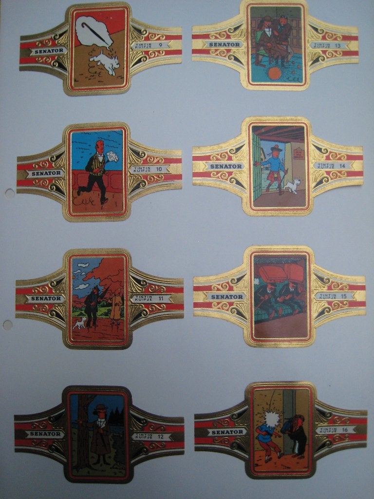 Lot de 16 bracelets à cigares Tintin, Envoi, Tintin, Neuf
