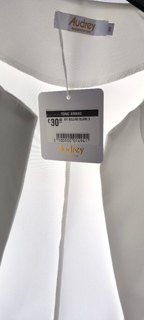 veste de cérémonie neuf, Neuf, Enlèvement ou Envoi, Taille 36 (S), Blanc