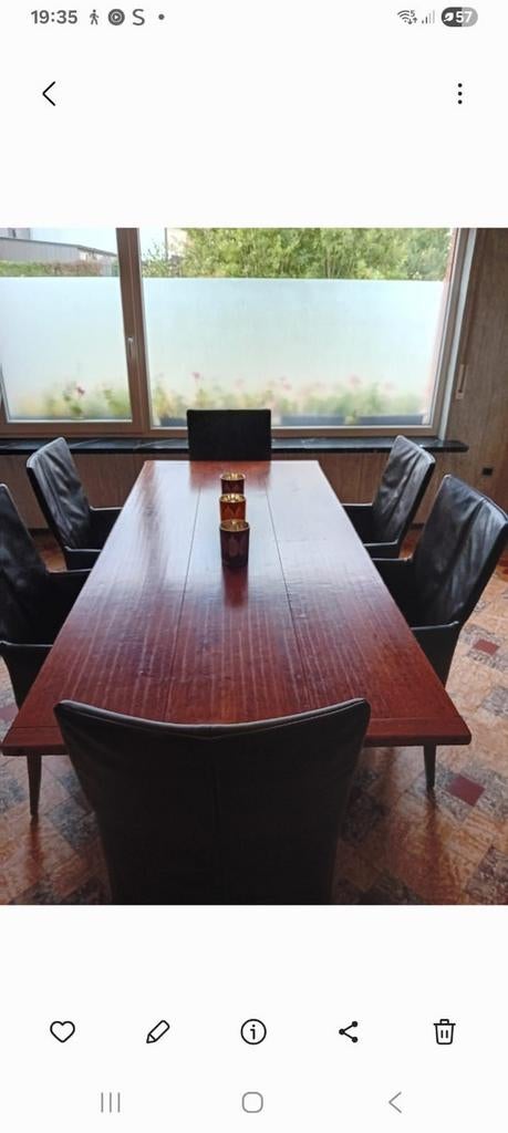 Tafel met 6stoelen, Ophalen, Gebruikt, Vijf personen of meer, Overige houtsoorten