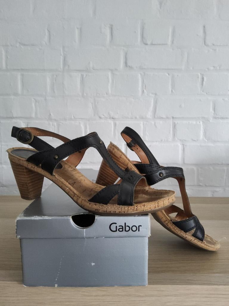 Zwarte Ara sandalen met hakken 39, Zwart, Ara, Gedragen, Sandalen of Muiltjes