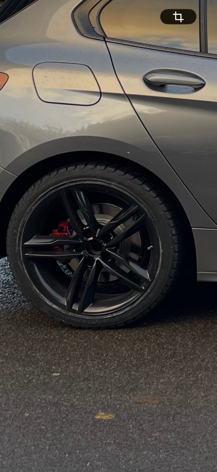 Jantes alu + pneus hiver 18" bmw/audi, Ophalen, Winterbanden, Band(en)