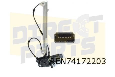 Renault Laguna (1/01-10/07) raammechaniek Links achter (elb., Neuf, Renault, -, -
