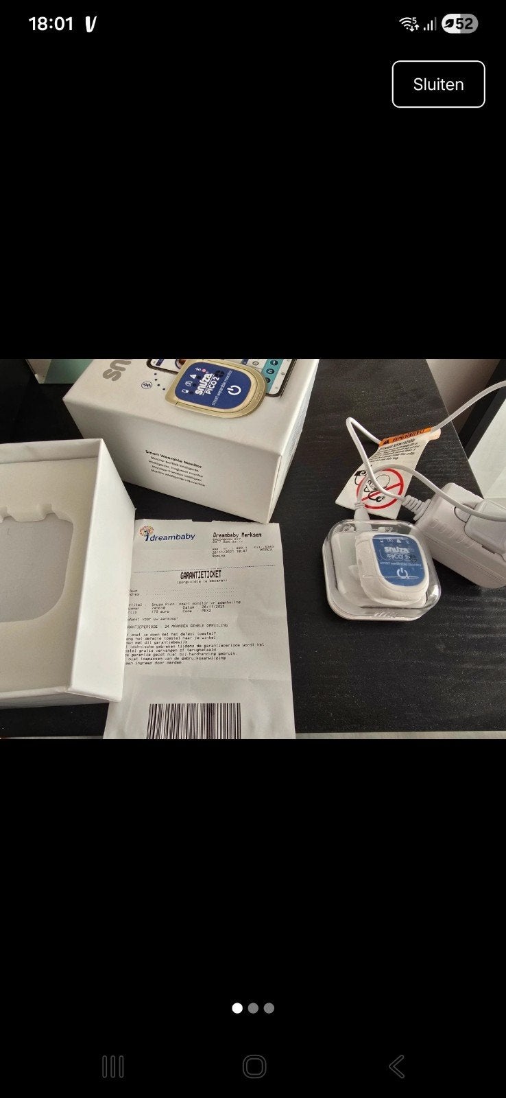 snuza pico, Elektronische apparatuur, Ophalen