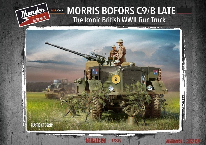THUNDER MODEL 35209 Morris C9/B Bofors Gun T. Late 1/35, Hobby & Loisirs créatifs, Modélisme | Voitures & Véhicules, Neuf, Enlèvement ou Envoi
