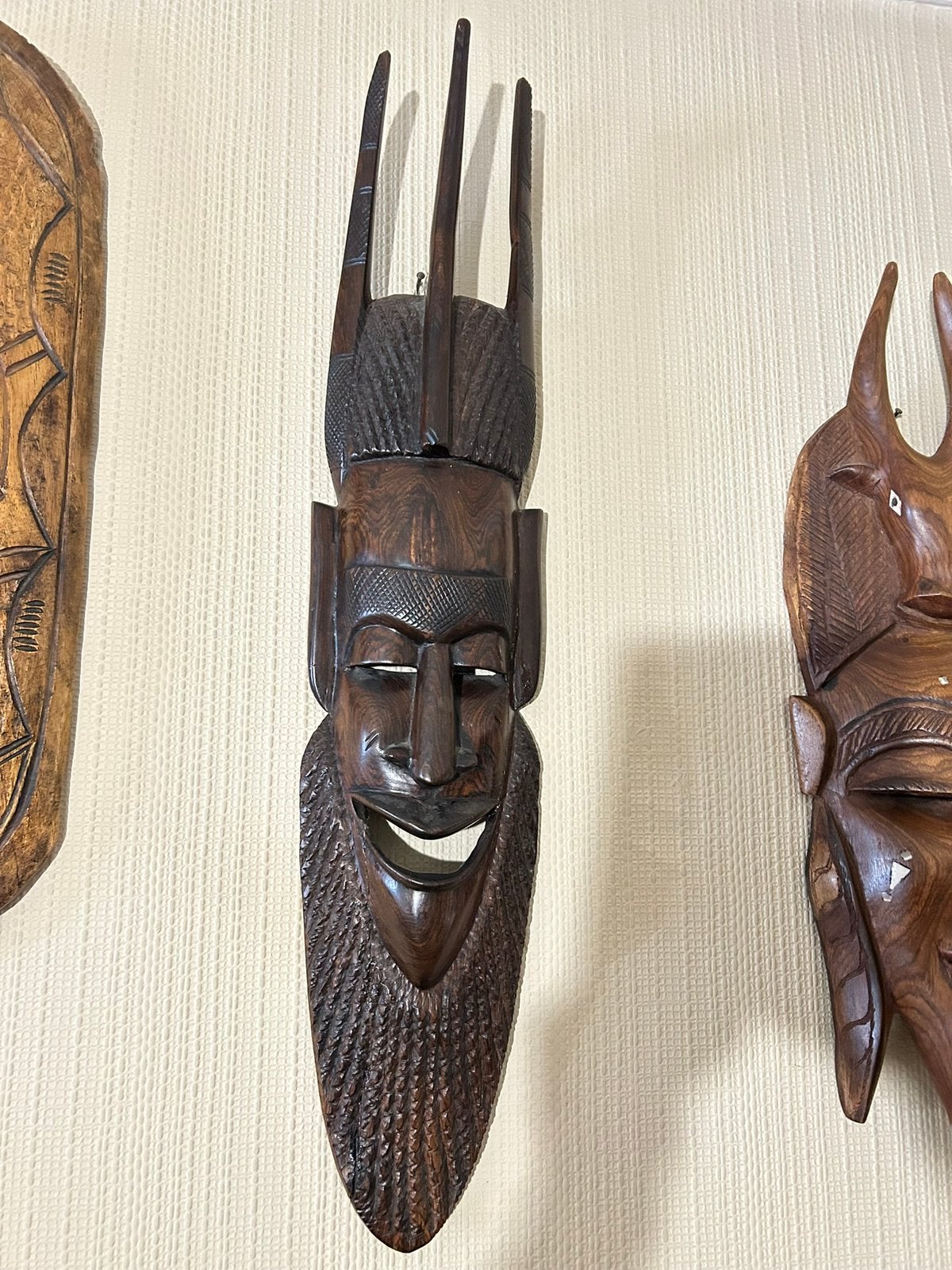 Groot Afrikaans masker, Ophalen, Masker