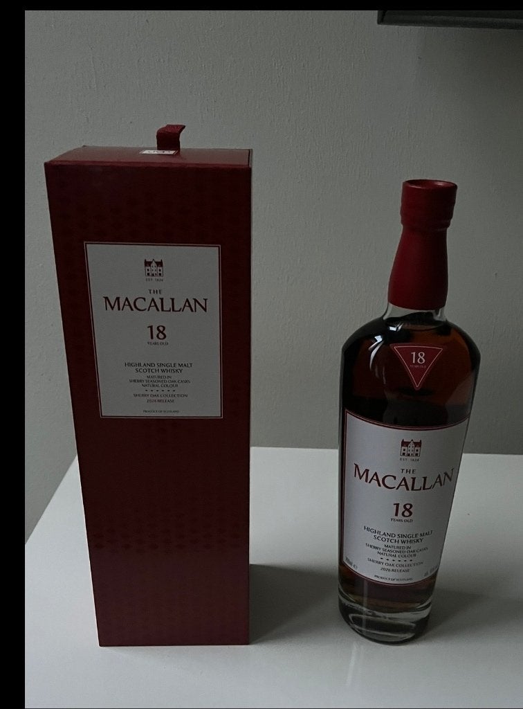 Macallan Sherry Oak 18 jaar 2026, Ophalen of Verzenden, Zo goed als nieuw