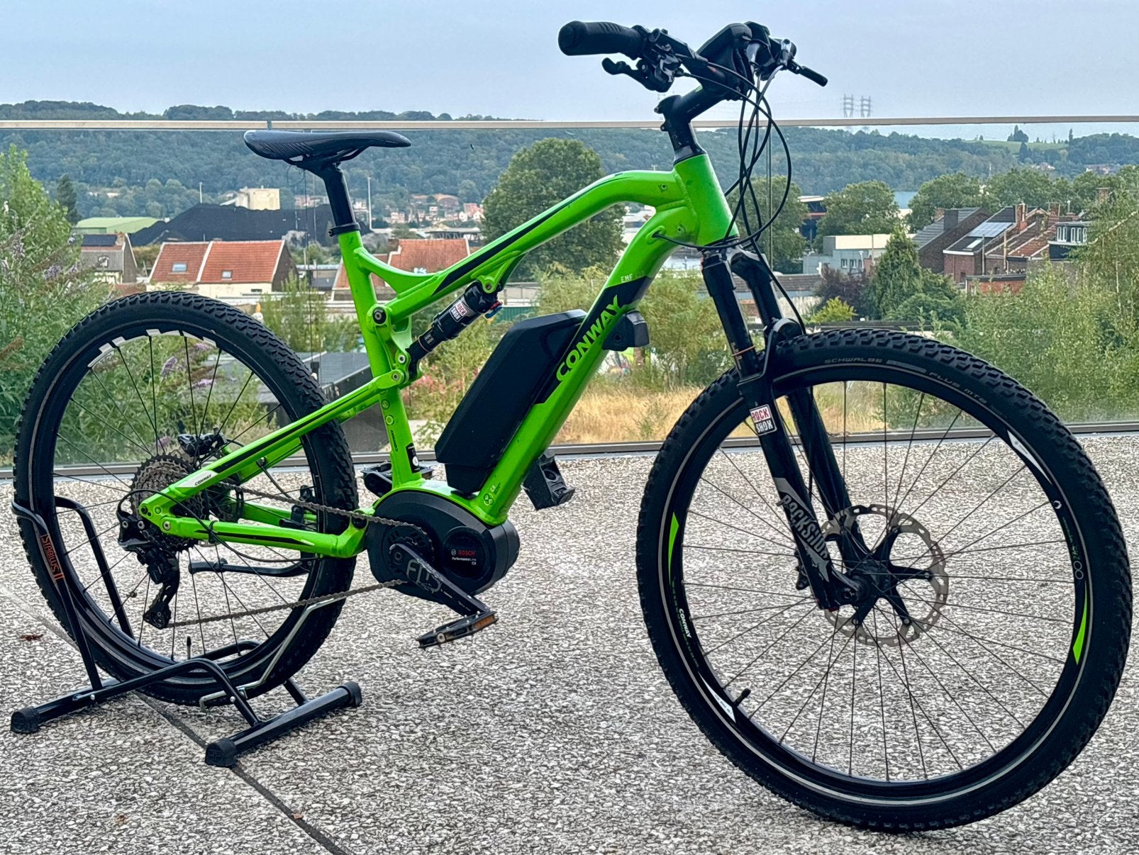 E-bike met volledige veer/Bosch/Shimano XT van 27,5 liter, Fietsen en Brommers, 47 tot 51 cm, Ophalen, Zo goed als nieuw, 50 km per accu of meer