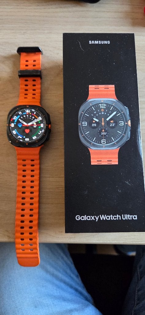 Samsung galaxy ultra watch, Gebruikt, Stappen, Zwart, Ophalen of Verzenden
