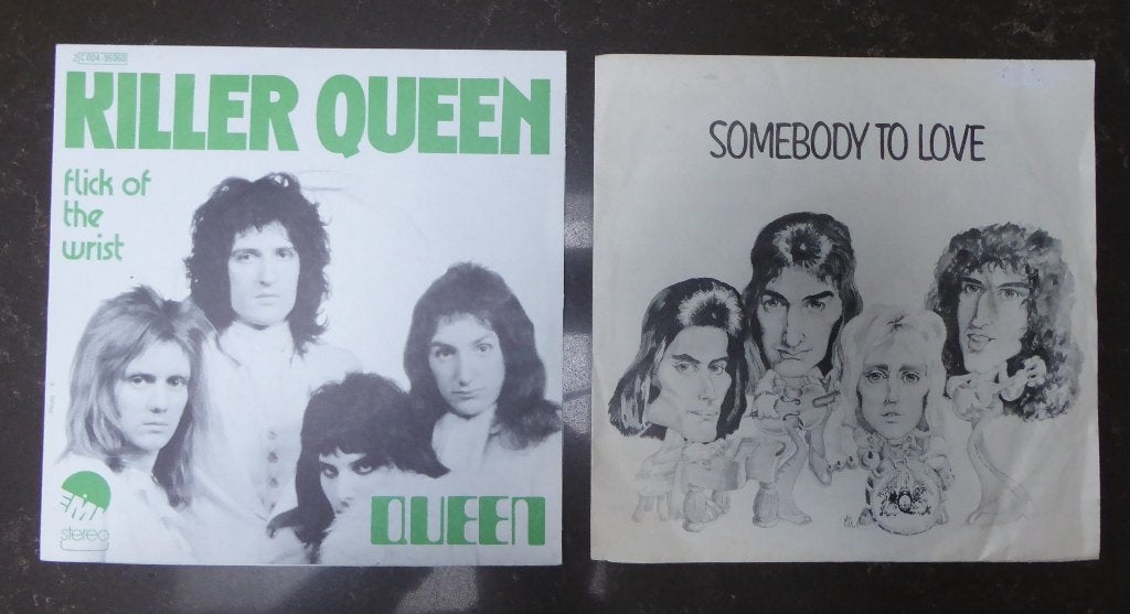 Queen - Killer Queen & Somebody to Love, Pressage original, Enlèvement ou Envoi, 7 inch, Utilisé