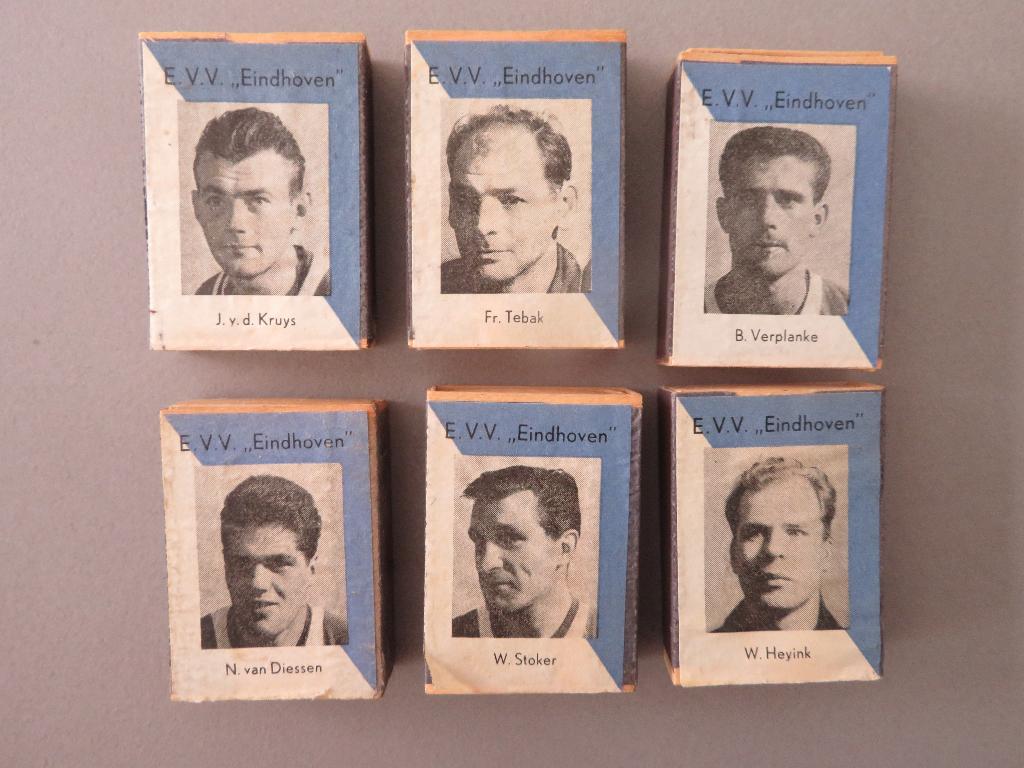 6 oude lucifer doosjes E.V.V. Eindhoven voetbal Nederland, Ophalen of Verzenden, Zo goed als nieuw, Overige typen