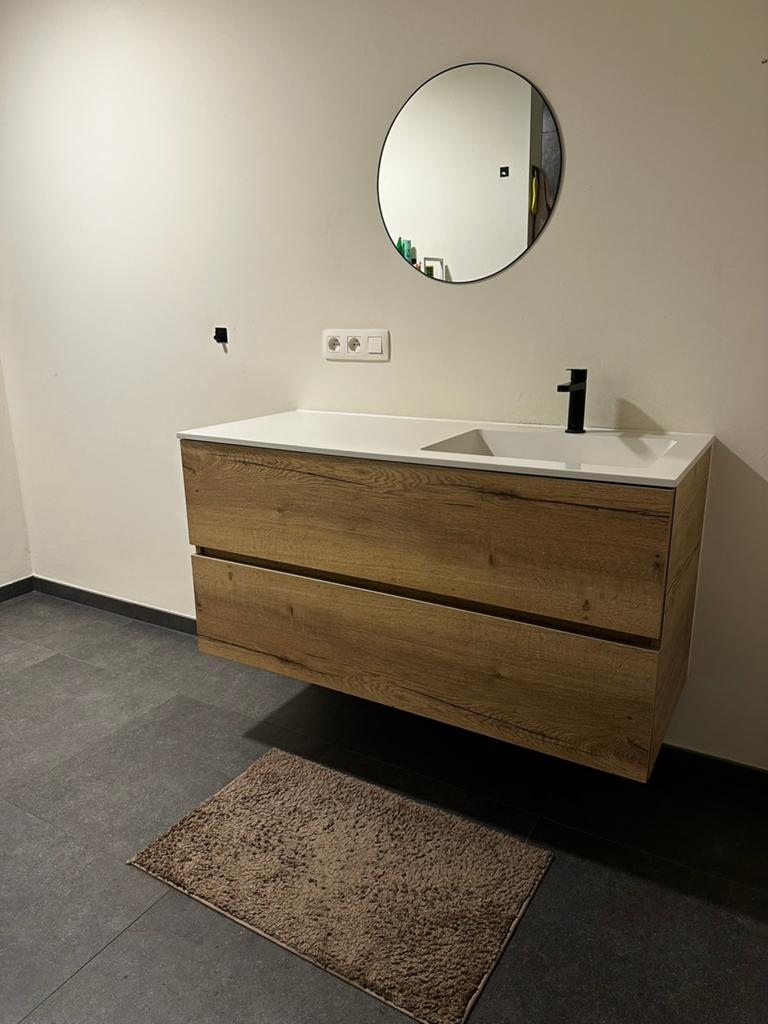 Zwevend badkamermeubel / wastafelmeubel, Moins de 100 cm, Meuble lavabo, 100 à 150 cm, Enlèvement