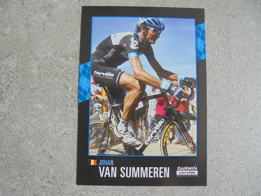 Wielerfoto Johan van Summeren, Verzenden