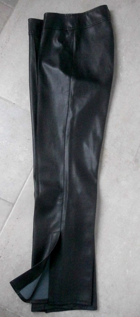 Pantalon Noir Simili Cuir " TOBA & CO PARIS " Taille : 36, TOBA & CO Paris, Taille 36 (S), Comme neuf, Noir