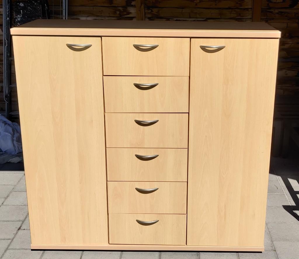 Buffet/armoire avec tiroirs et étagères — bon état, 25 à 50 cm, Avec tablette(s), 150 à 200 cm, Comme neuf