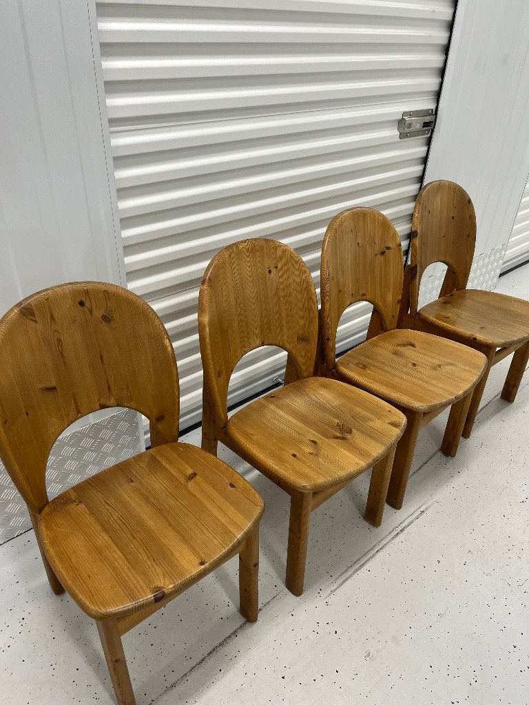 4 Glostrup Pinewood Deens vintage design jaren 60 stoelen, Huis en Inrichting, Ophalen, Bruin, Deens stijl, Zo goed als nieuw