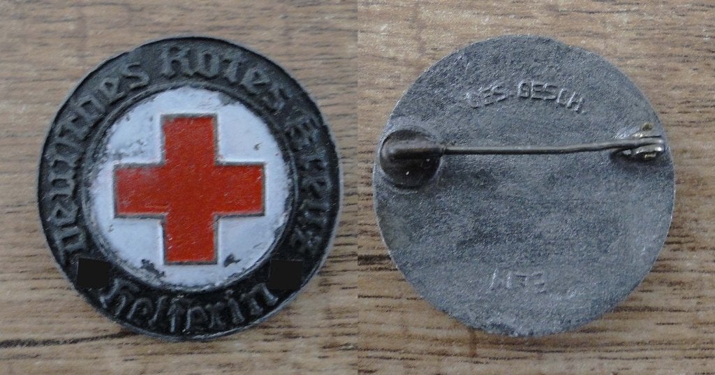 Badge allemand DRK Schwester, Enlèvement ou Envoi, Armée de terre, Emblème ou Badge