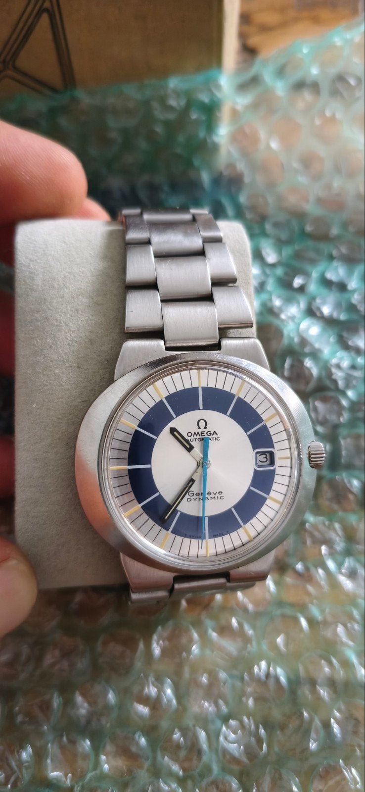 Omega Dynamic Automatic Cal. 656 — Millésime de l'année 68, Montre-bracelet, Autres marques, Enlèvement, Acier