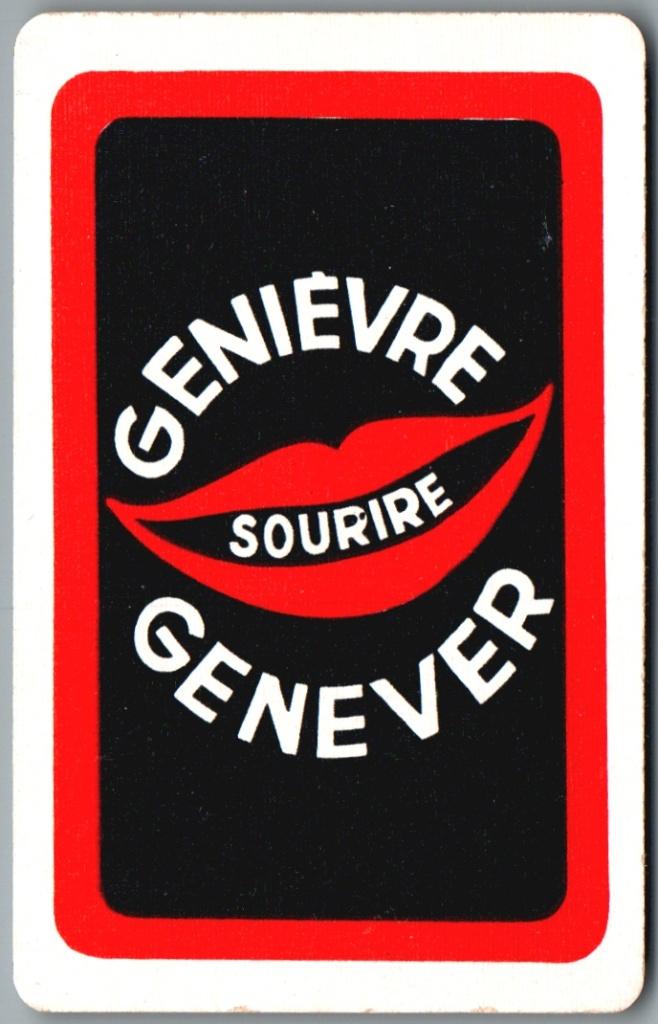 speelkaart - LK14913 - Genièvre Sourire (89x57), Collections, Envoi, Comme neuf, Carte(s) à jouer
