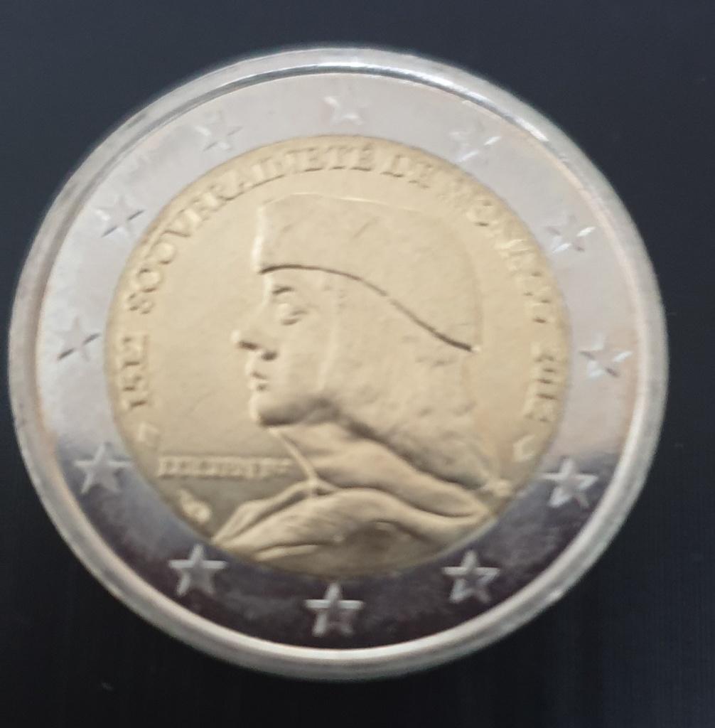 piece 2 euros Monaco 2012  Lucien 1er, Enlèvement ou Envoi, Monaco, 2 euros, Monnaie en vrac
