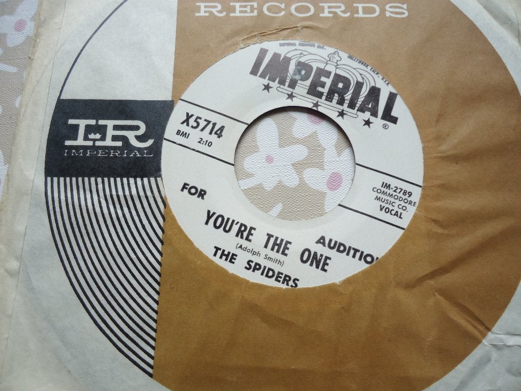 7" The SPIDERS - You're the one, Verzenden