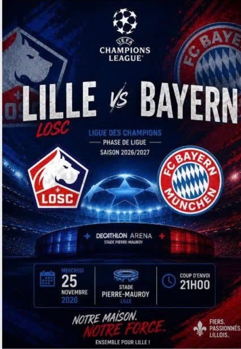 Lille Bayern munchen, Tickets & Billets
