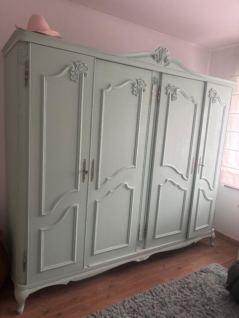 Kleerkast vintage gepimpt, Huis en Inrichting, Ophalen, Met deur(en), Gebruikt, 200 cm of meer