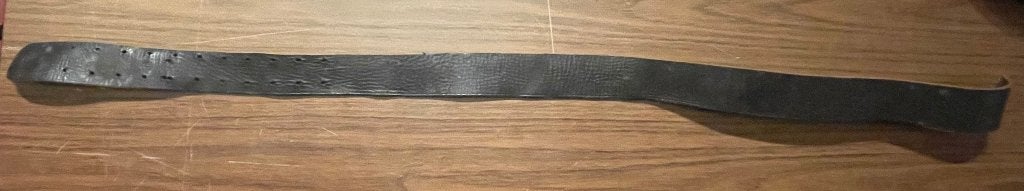 WW2 - Ceinturon en cuir allemand ???, Collections, Enlèvement, Armée de terre, Autres types