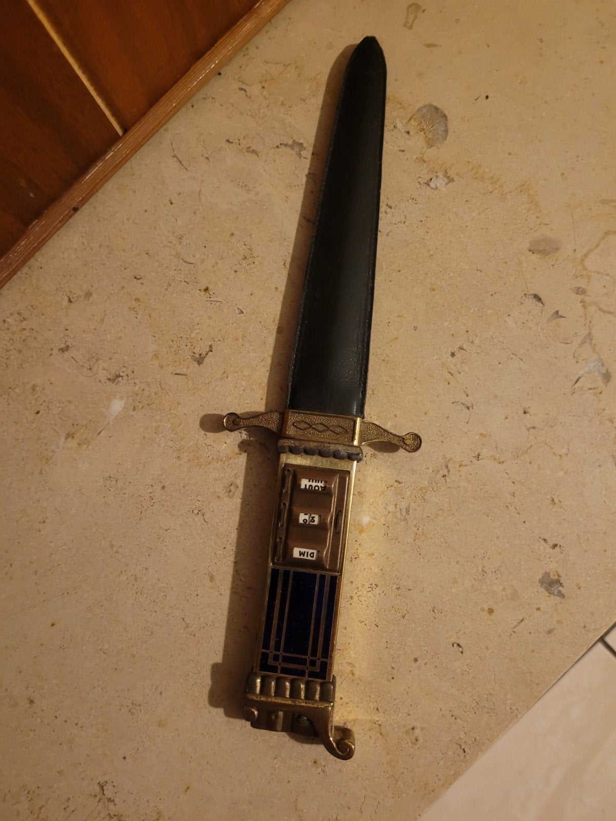 Rare vitange 1950s DAGGER lighter letter opener  Germany ASR, Verzamelen, Ophalen of Verzenden