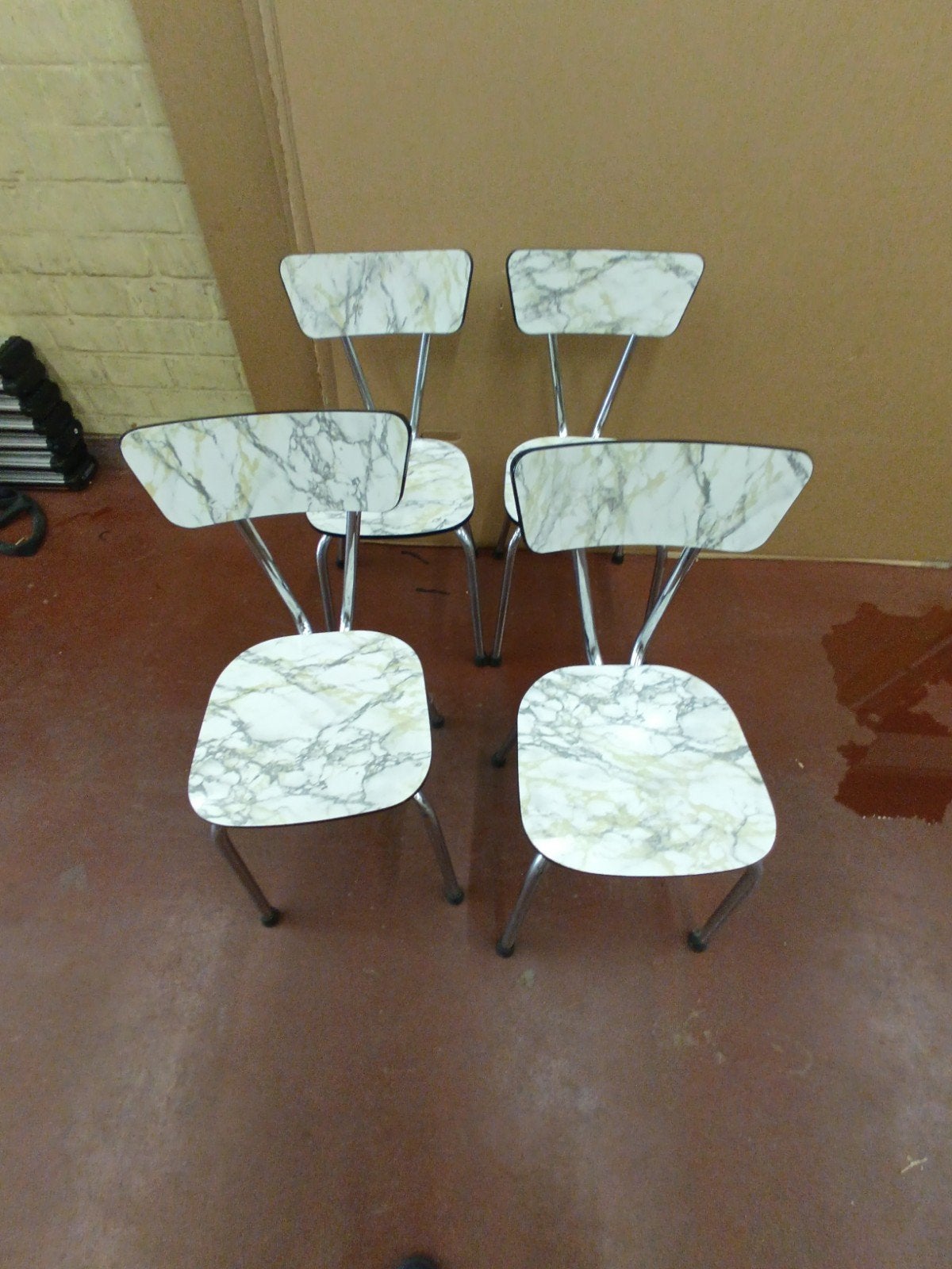 vintage. keuken stoelen, Antiek en Kunst, Ophalen