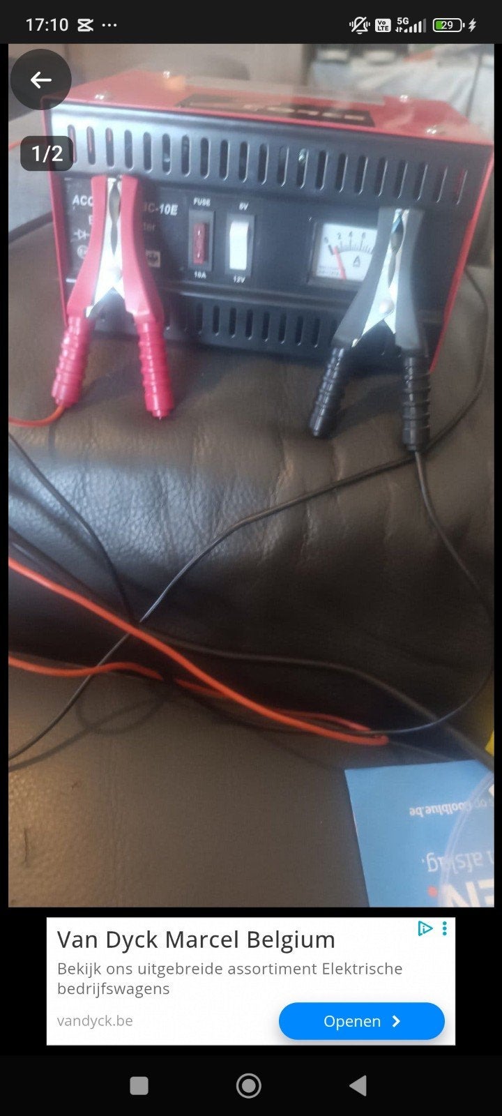 accu lader 12v/6v, Ophalen, Zo goed als nieuw
