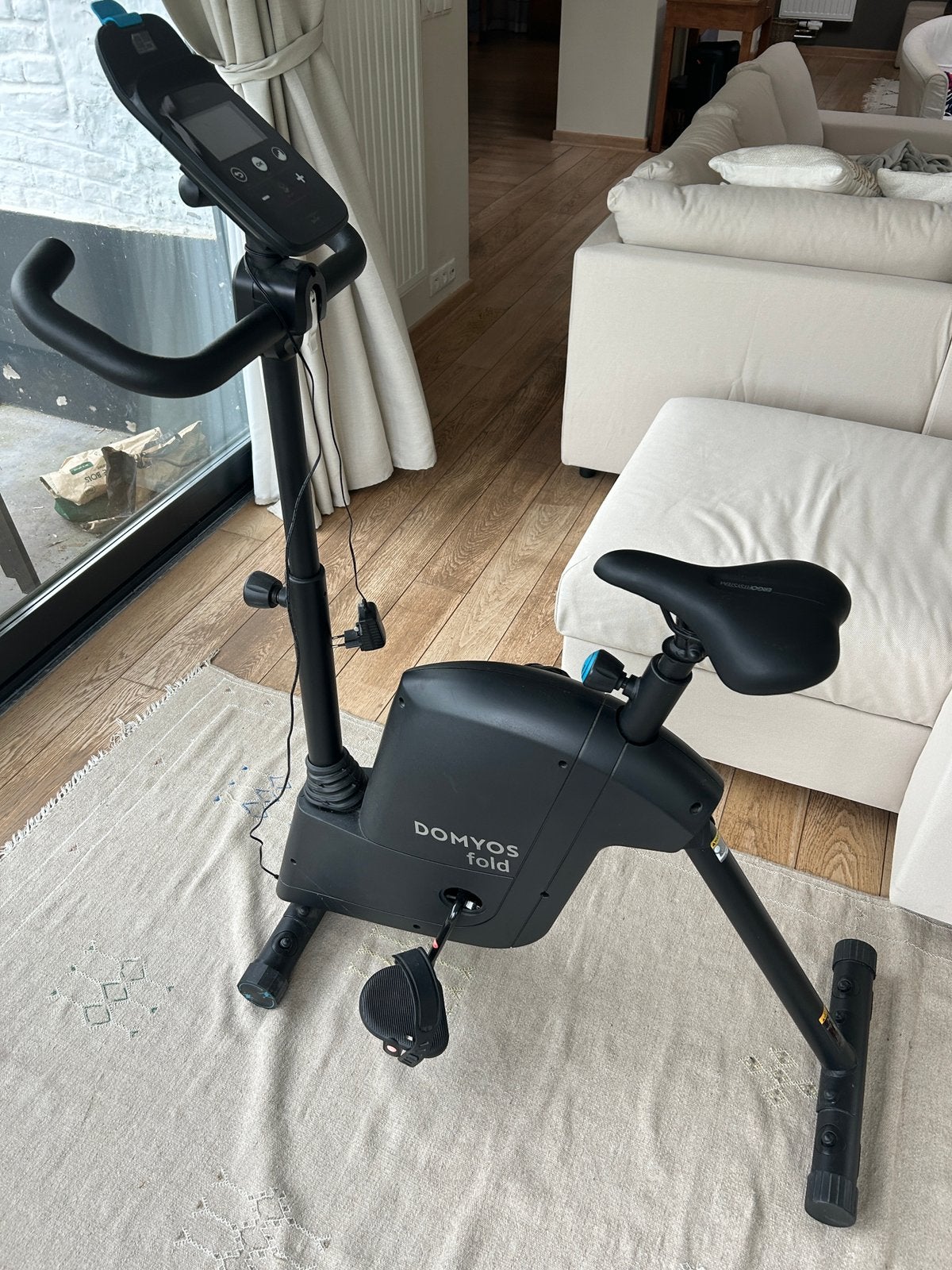 Vélo d’appartement Domyos fold connecté, Sports & Fitness, Enlèvement, Comme neuf