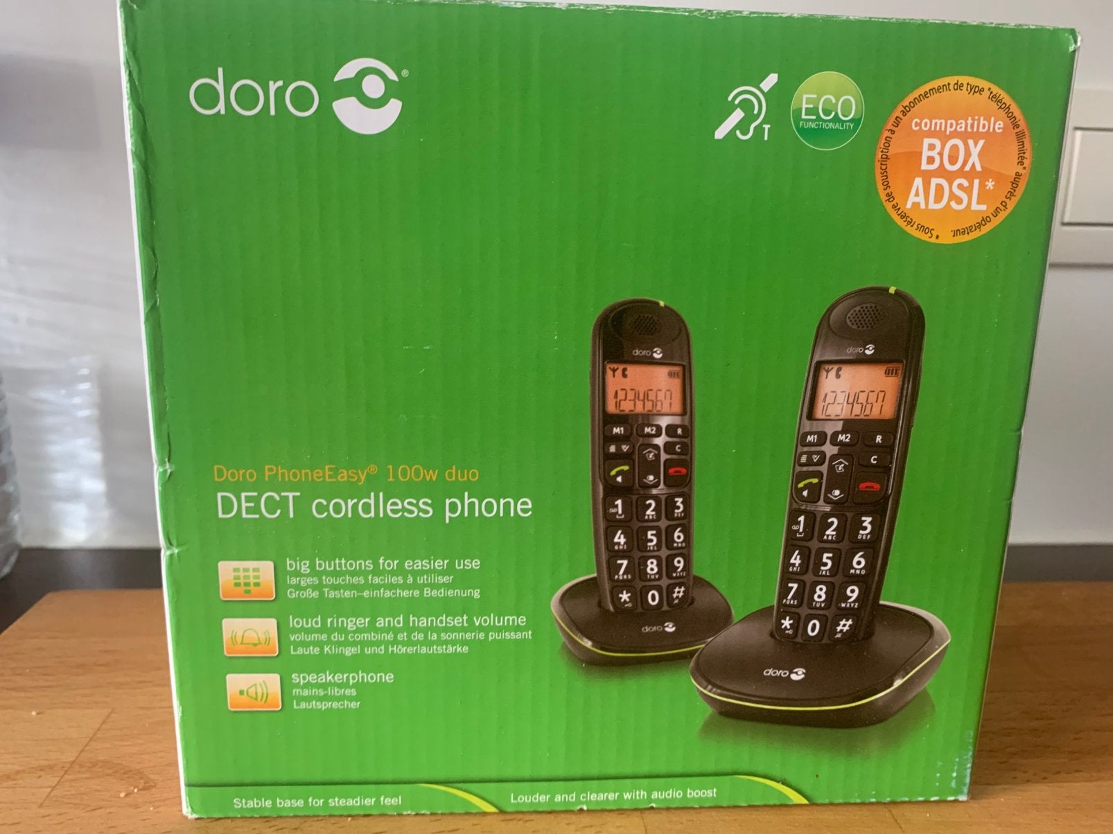 Set de téléphone sans fil, Télécoms, Téléphones fixes | Combinés & sans fil, Enlèvement, Comme neuf