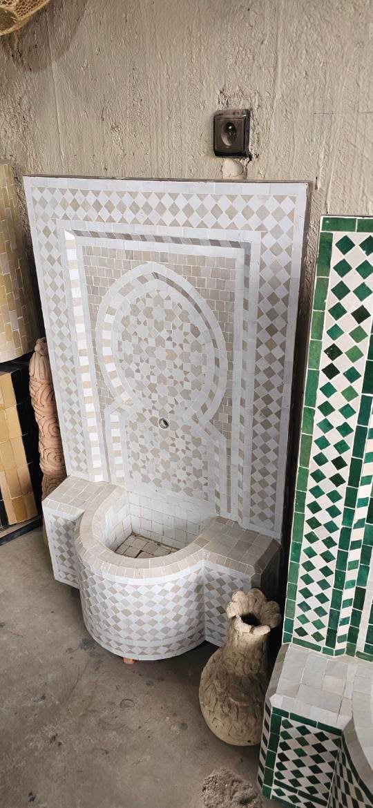 Fontaine en Zellige avec pompe à eau, Enlèvement, Neuf