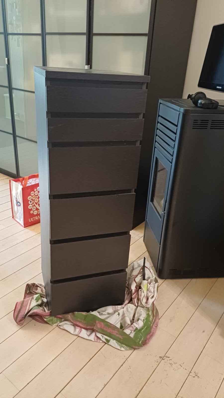 ikea ladekast zwart, Huis en Inrichting, Ophalen, Gebruikt