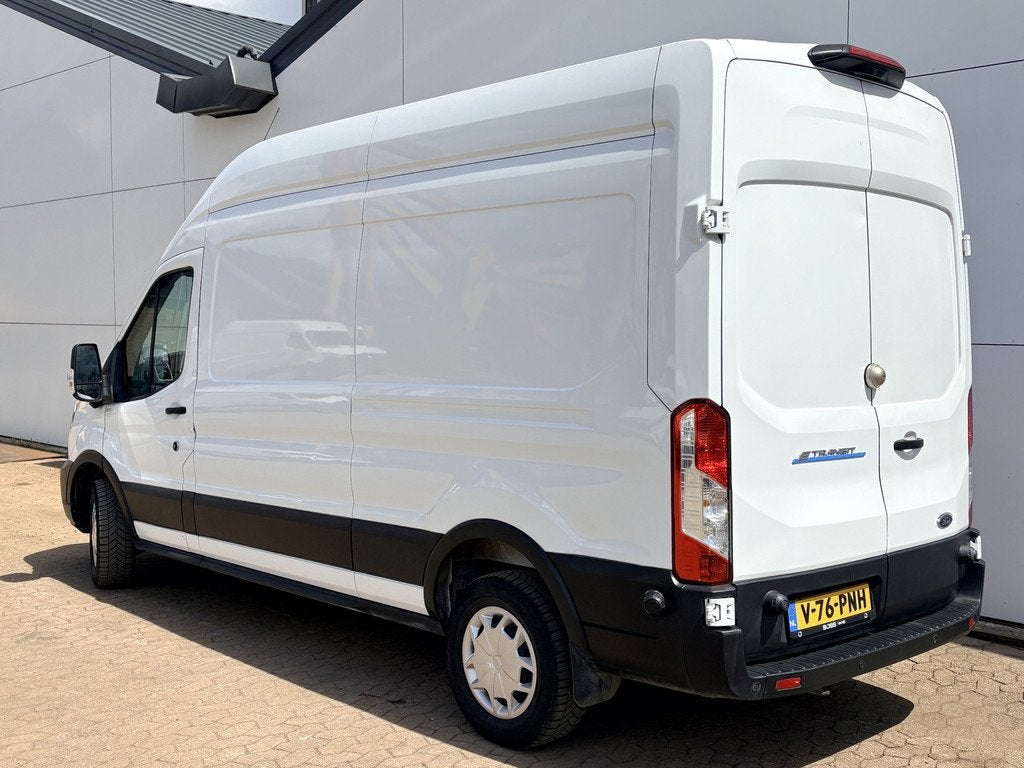 Ford E-Transit 68kWh 184PK L3H3 317km WLTP 96% (SOH) BEV Sne, Auto's, Automaat, Gebruikt, Wit, 184 pk