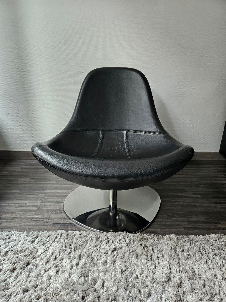 Fauteuil pivotant Vintage, Ophalen, Gebruikt, Design, 75 tot 100 cm