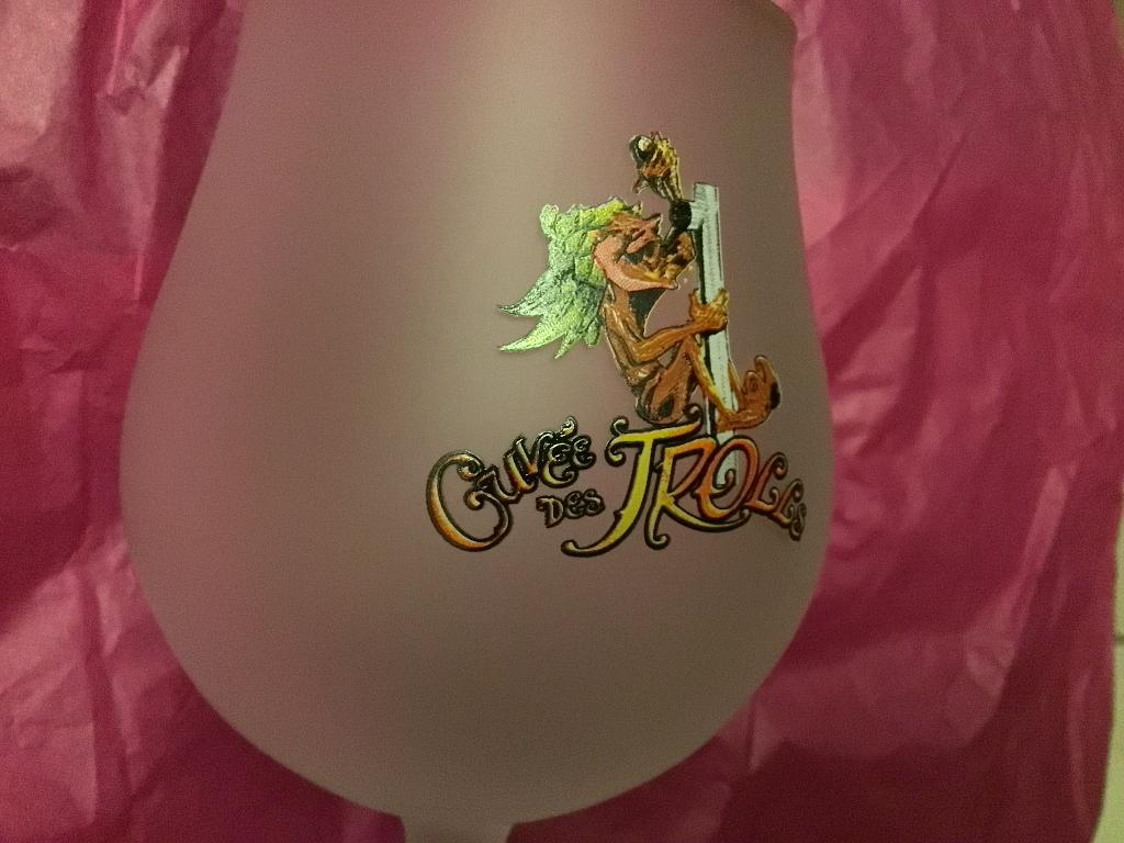 6 Cuvée des trolls Bierglazen M16 vaderdag kado, Ophalen of Verzenden