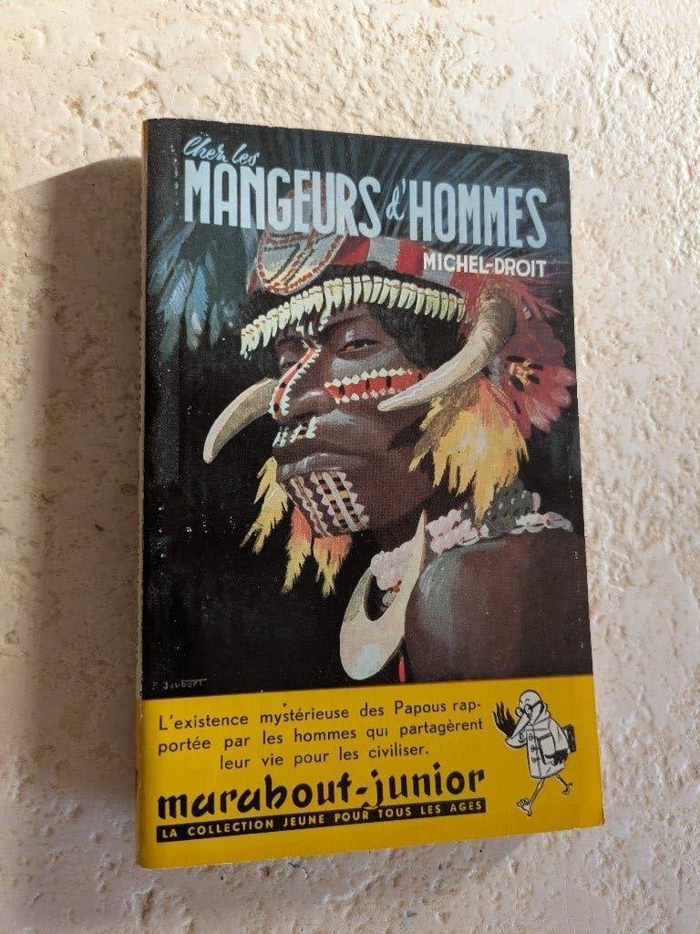 Chez les mangeurs d'hommes (Michel-Droit)., Boeken, Avontuur en Actie, Verzenden, Gelezen, Michel-Droit.