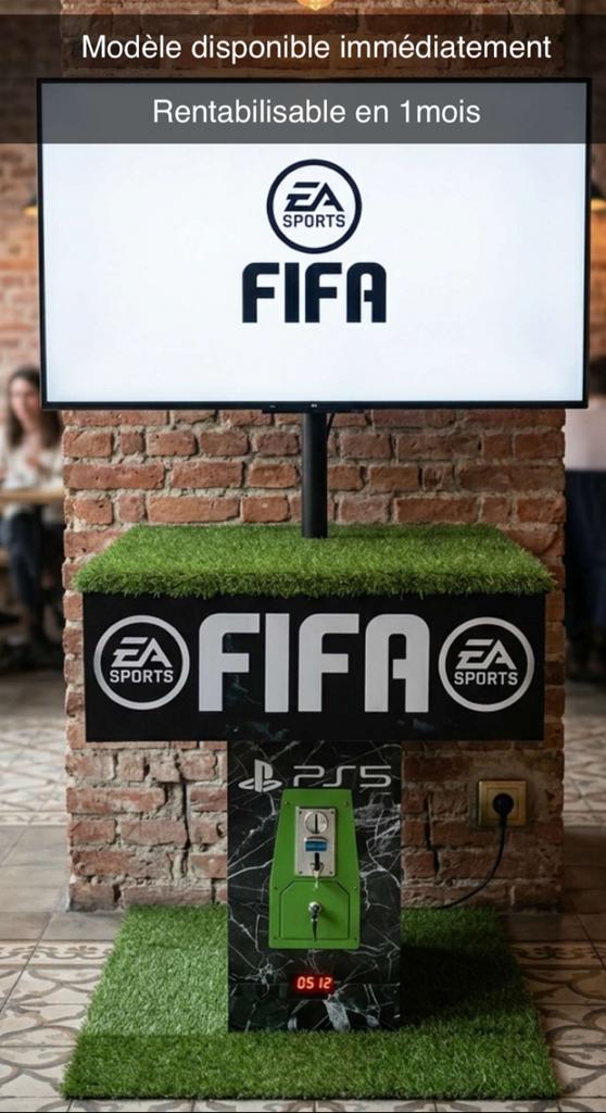 PlayStation-terminal met muntmechanisme - Fifa Stadium Style, Huis en Inrichting, Woonaccessoires | Overige, Nieuw, Hout, Meerkleurig